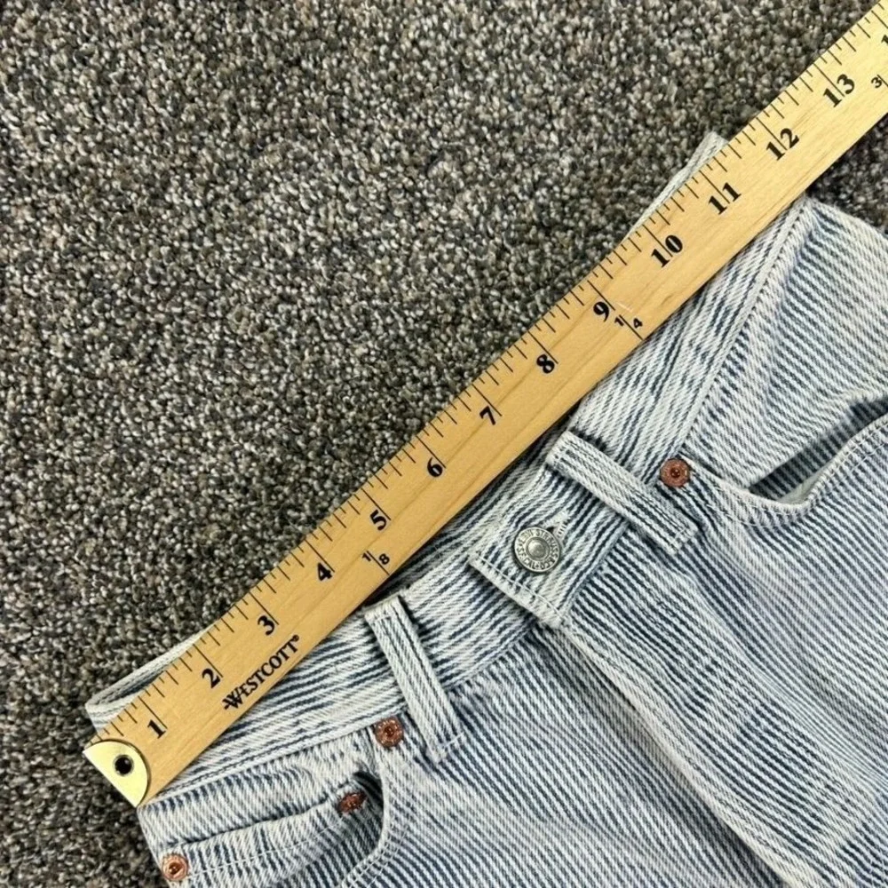 Vintage Levis 501XX Button Fly High Waisted Jean Women Hickory Stripe Denim READ - Picture 9 of 13